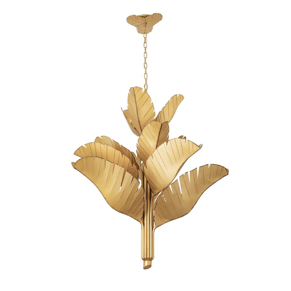 Varaluz Banana Leaf Banana Leaf 12-lt Chandelier - Banana Leaf