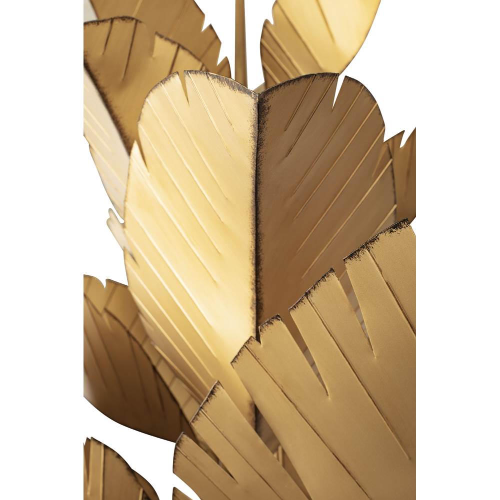Varaluz 901C12GO Gold Banana Leaf 12-lt Chandelier - Gold Image 3