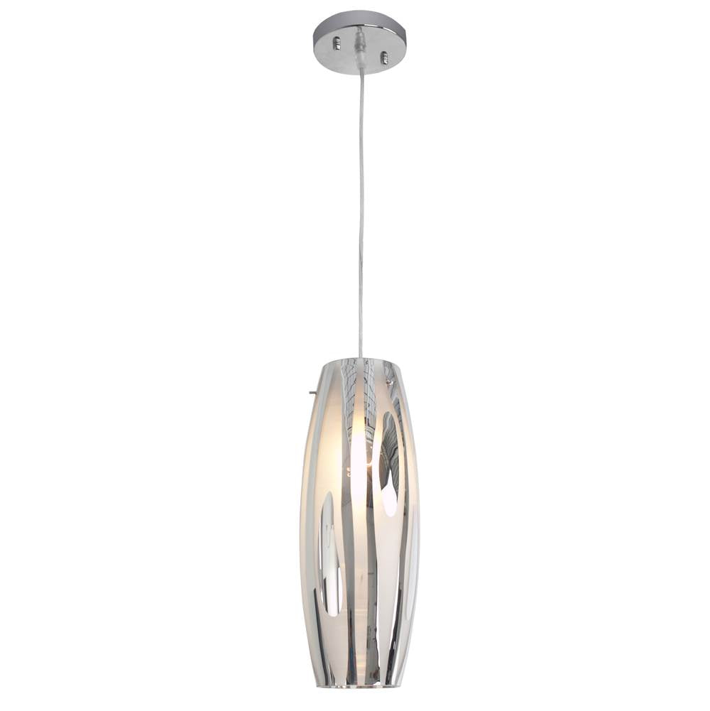 Varaluz AC1070 Chrome Chroman Empire 1-lt Mini Pendant - Chrome Image 1