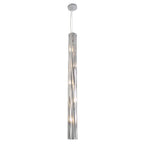 Varaluz AC1072 Chrome Chroman Empire 5-lt Tall Cylinder Pendant - Chrome Image 4
