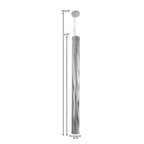 Varaluz AC1072 Chrome Chroman Empire 5-lt Tall Cylinder Pendant - Chrome Image 2