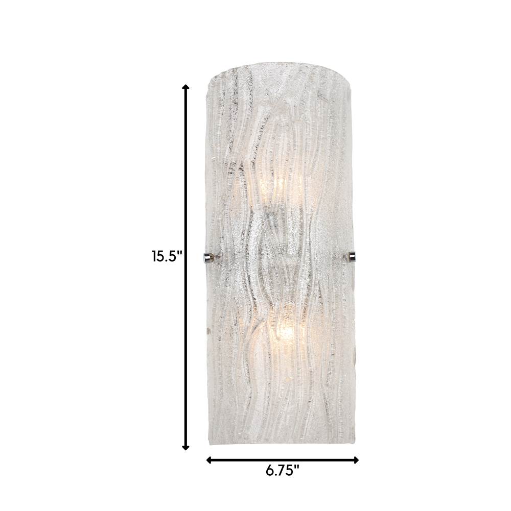 Varaluz AC1102 Chrome Brilliance 2-lt Sconce - Chrome Image 2