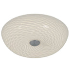 Varaluz AC1581 Chrome Swirled 2-lt Small Flush Mount - French Feather Image 1