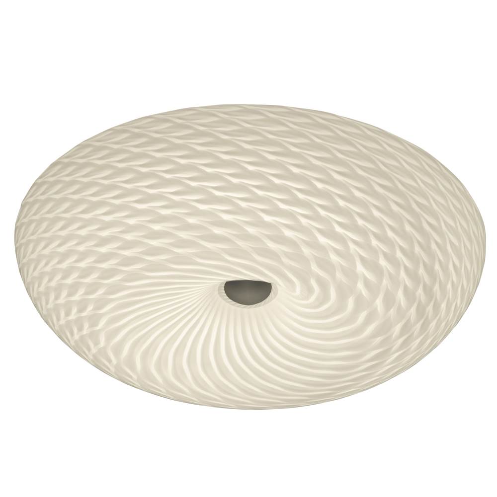 Varaluz AC1583 Chrome Swirled 2-lt Medium Flush Mount - French Feather Image 1