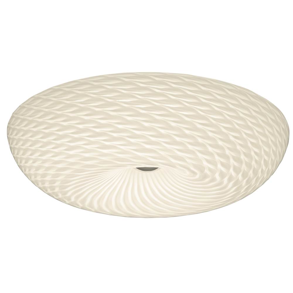 Varaluz AC1585 Chrome Swirled 3-lt Large Flush Mount - French Feather Image 1