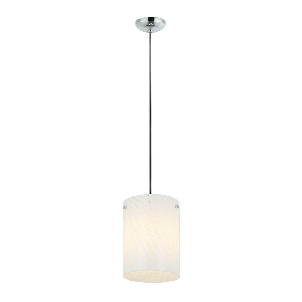 Varaluz AC1692 Chrome Swirled 1-lt Pendant - Chrome Image 2