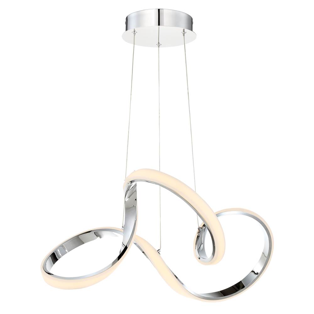WAC Lighting Vornado 23'' Led Chandelier Light 3000k In Black