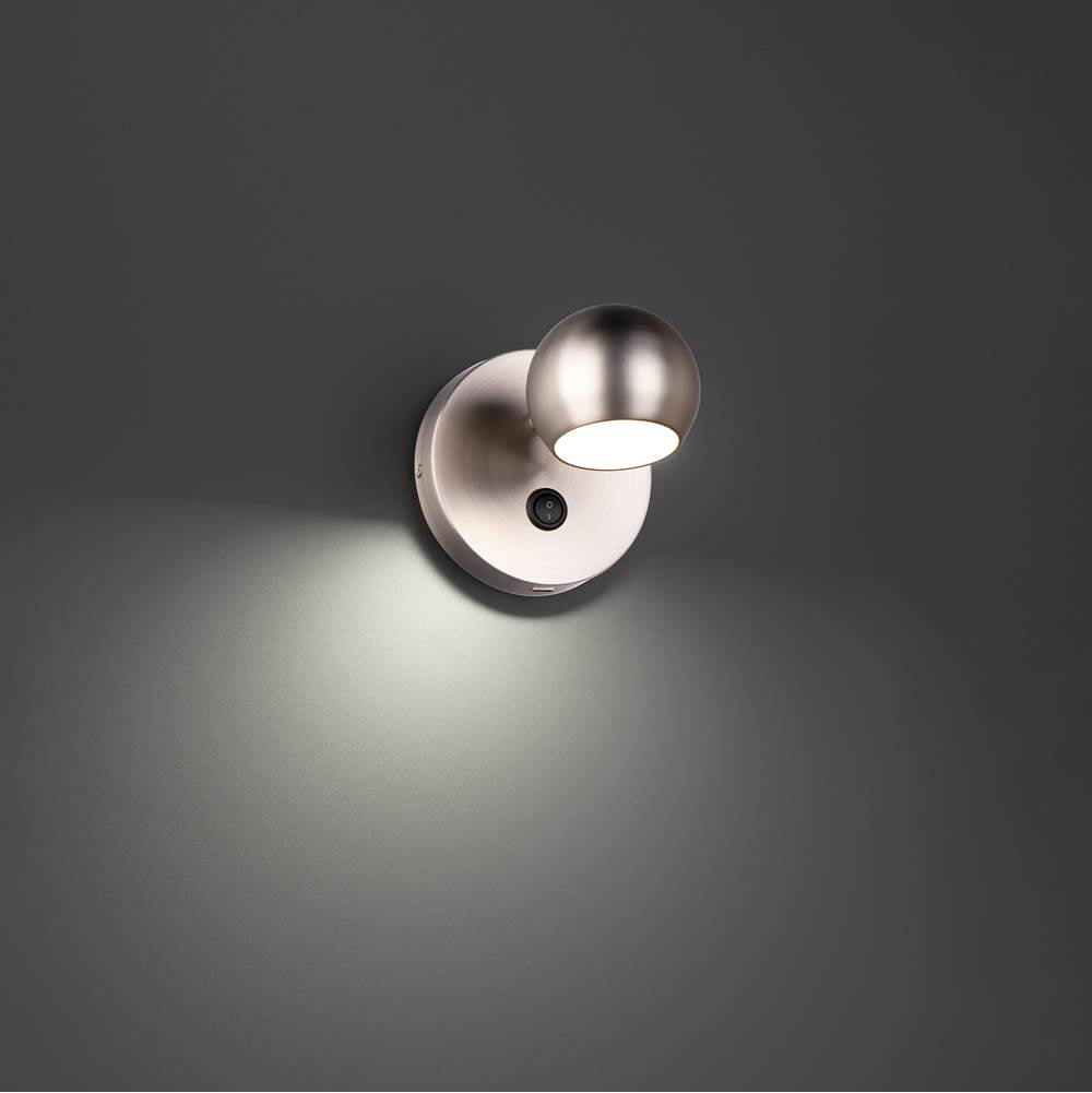 WAC Lighting Duplex 5'' Led Bed Task Light 3000k In Aged Brass