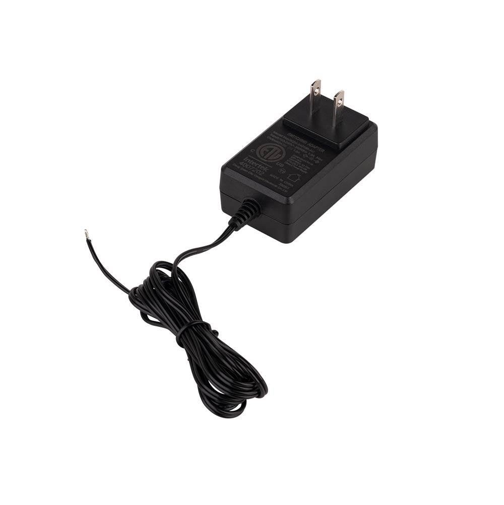 WAC Lighting Mini Puck Plug-in Power Supply With Open Splice 120-240v Input 24v Output 20 Watt