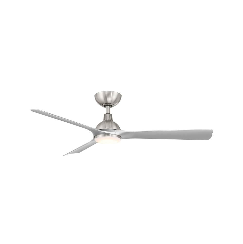 WAC Lighting Gage 52 Brushed Nickel With Silver Blades With Luminaire