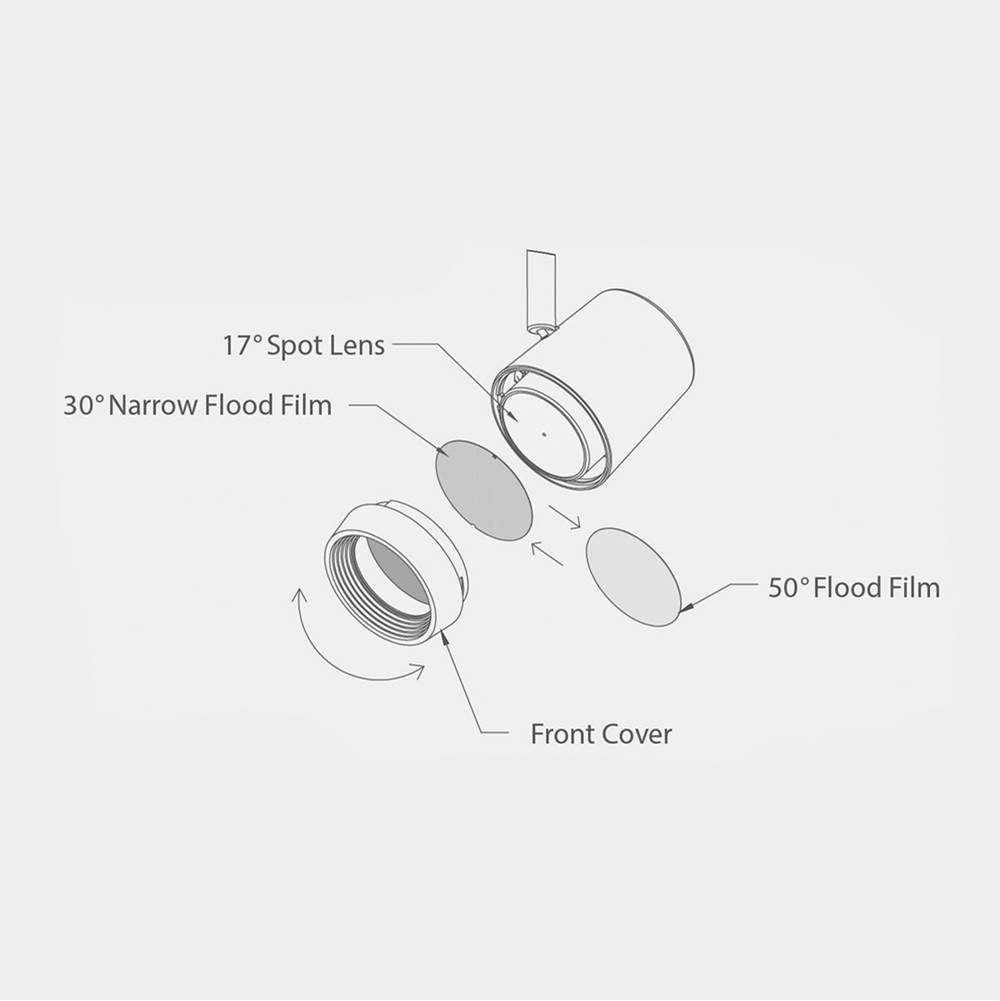 WAC Lighting Ocularc Track Head Beam Filter