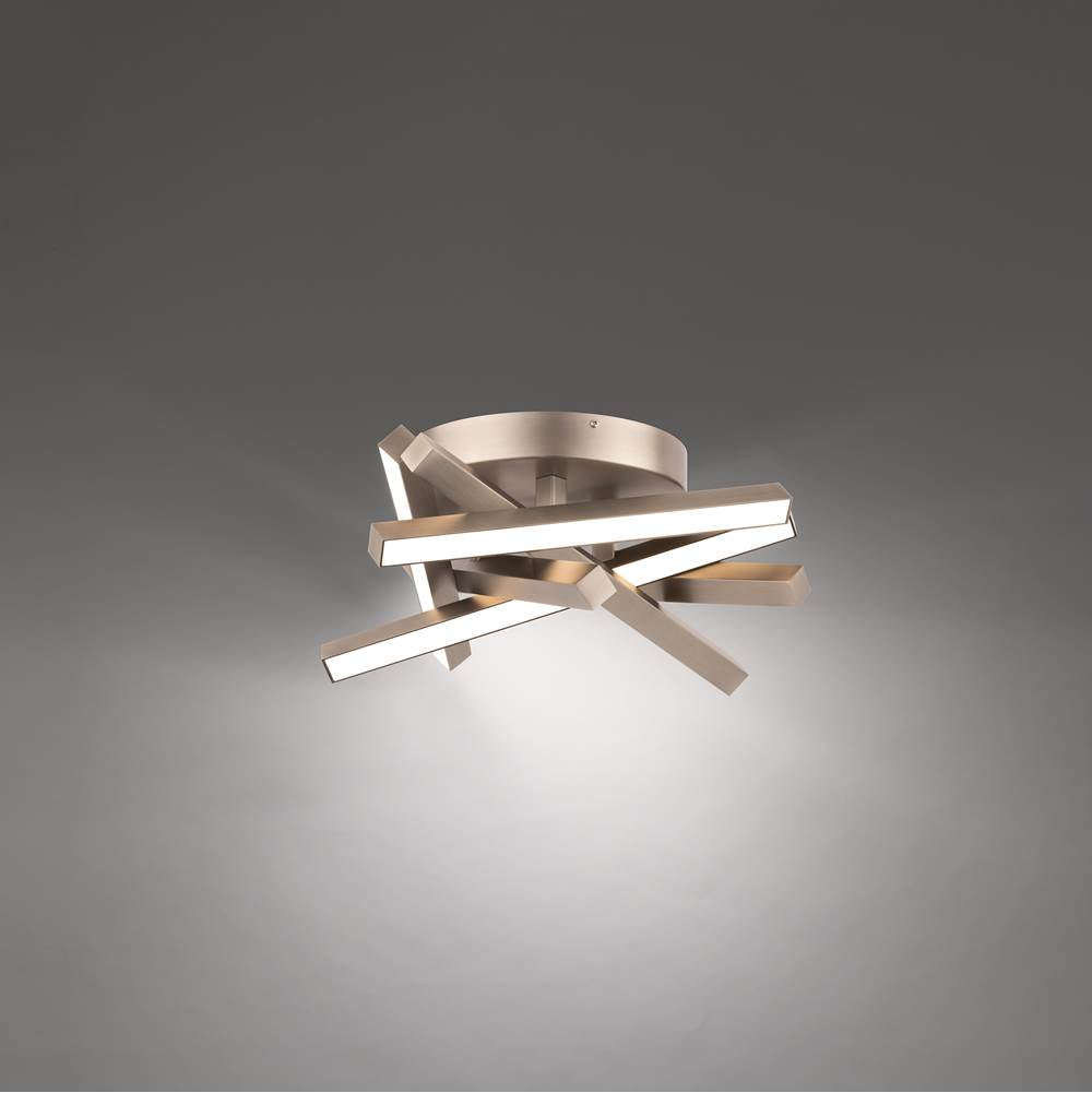WAC Lighting Parallax 16'' Led Flush Mount Light 2700k/3000k/3500k In Black