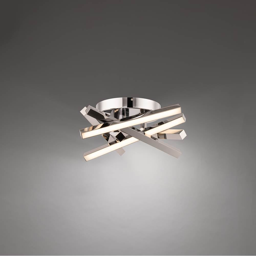 WAC Lighting Parallax 16'' Led Flush Mount Light 2700k/3000k/3500k In Black