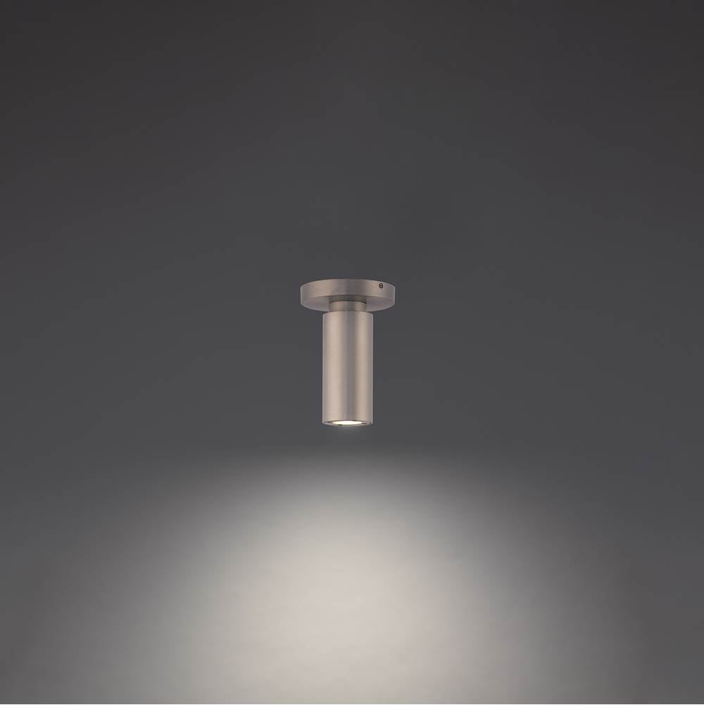 WAC Lighting Caliber 7'' Led Outdoor Flush Mount Light 3000k In Brushed Aluminum