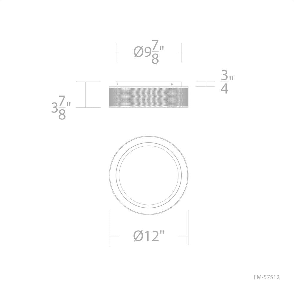 WAC Lighting Grille Flush Mount Light