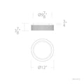 WAC Lighting Grille Flush Mount Light