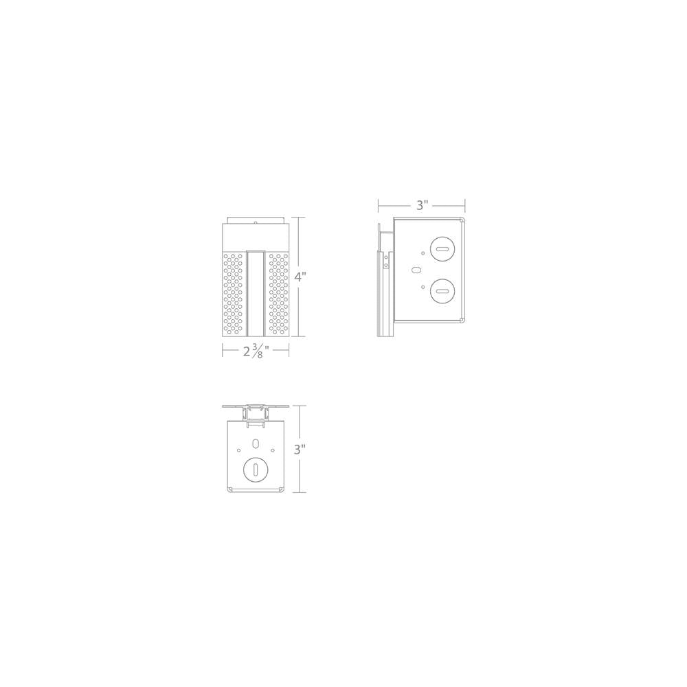 WAC Lighting Invisiled  8ft Recessed Mounted Mud-in Channel Wiring Box