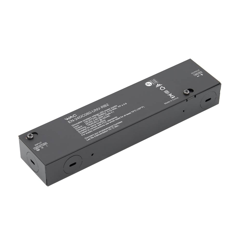 WAC Lighting  Remote Electronic Transformer 100-277v Input 24v Output 60w