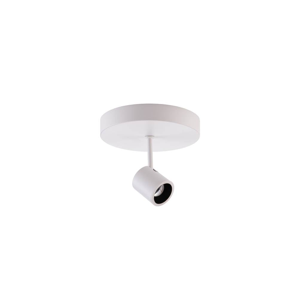 WAC Lighting Stealth Silo Stealth Silo 007 Adjustable Beam Monopoint Luminaire 4000k In Black