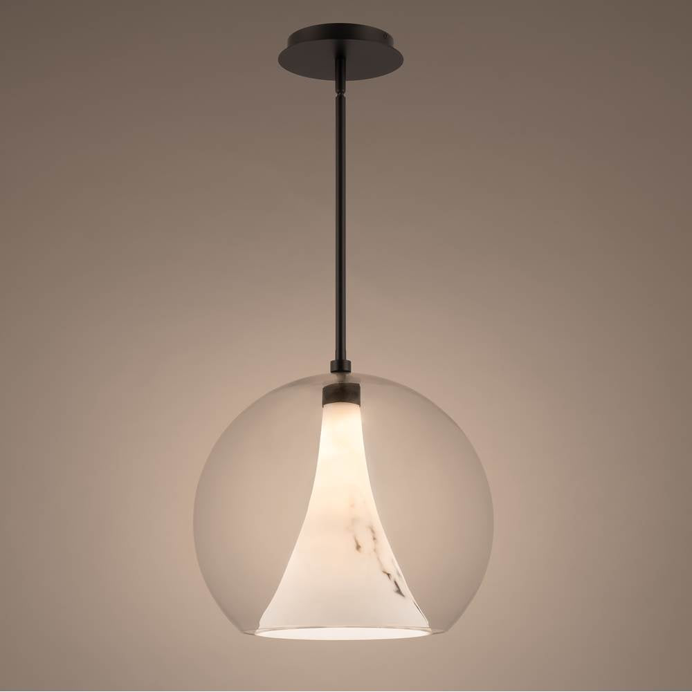 WAC Lighting Chantilly 14'' Led Pendant Light 3000k In Black
