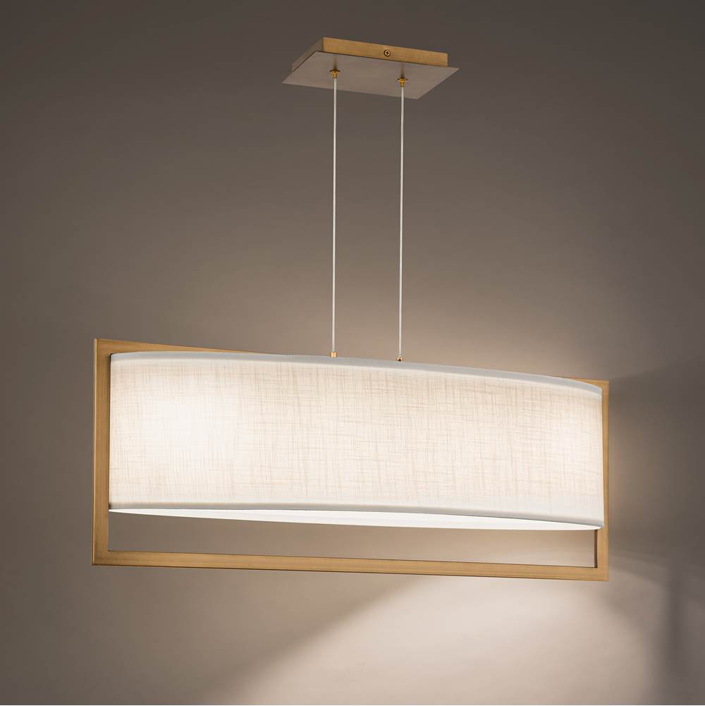 WAC Lighting Park Avenue Park Avenue 31'' Led Pendant Light 3000k In Aged Brass