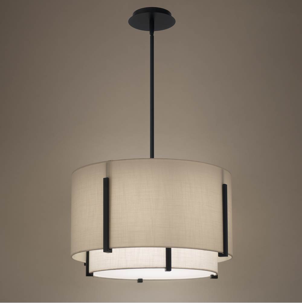 WAC Lighting Strum 20'' Led Pendant Light 3000k In Black
