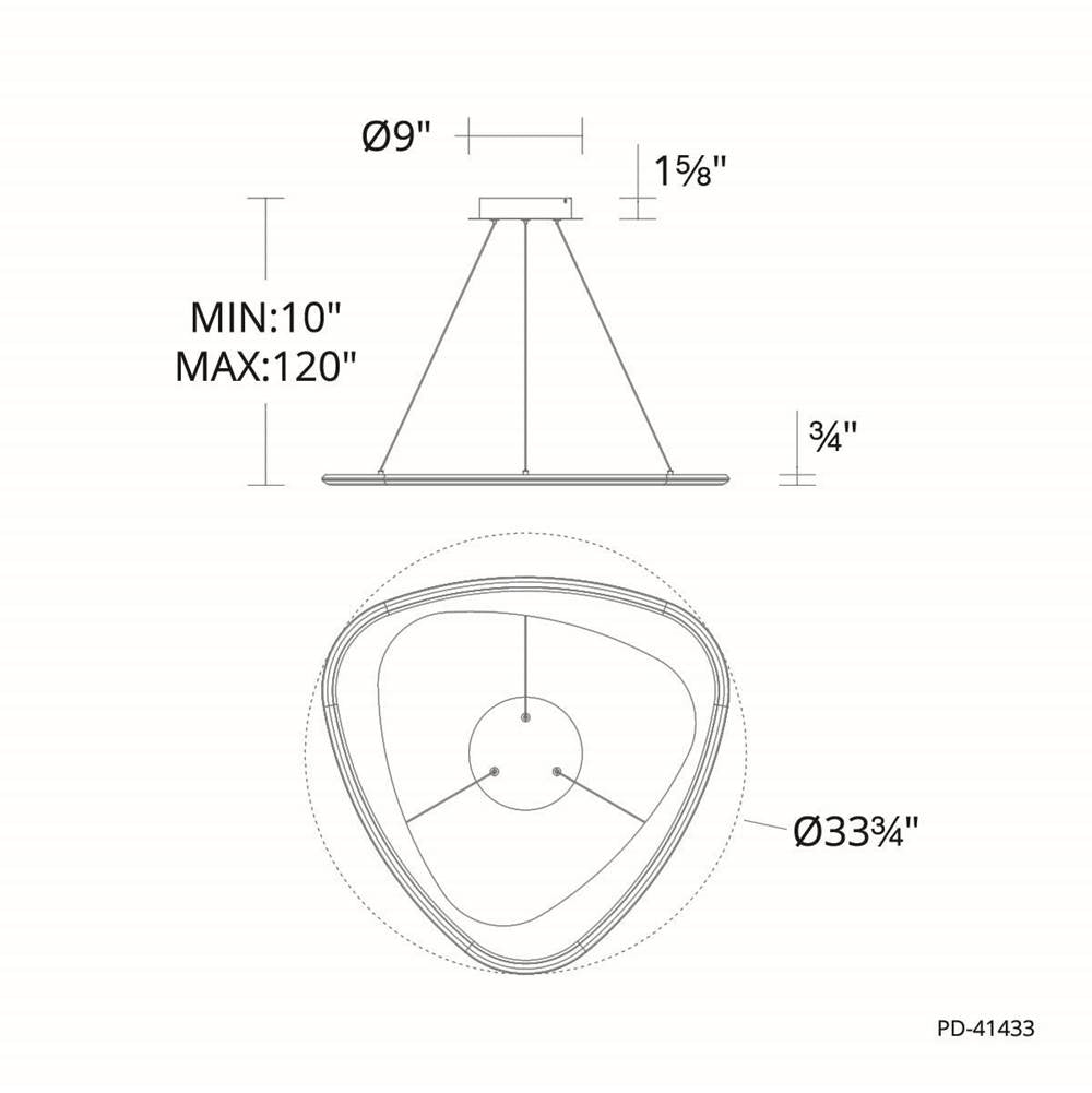 WAC Lighting Oyster Pendant Light