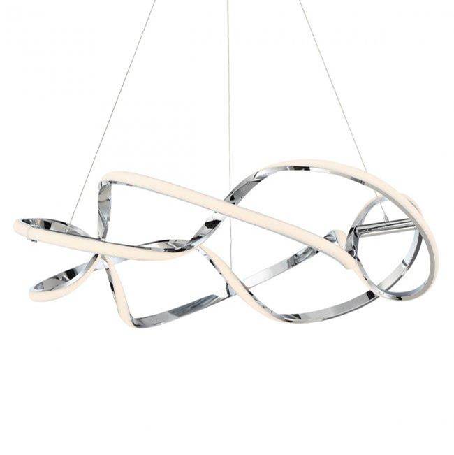 WAC Lighting Interlace 28'' Led Pendant Light 3000k In Black