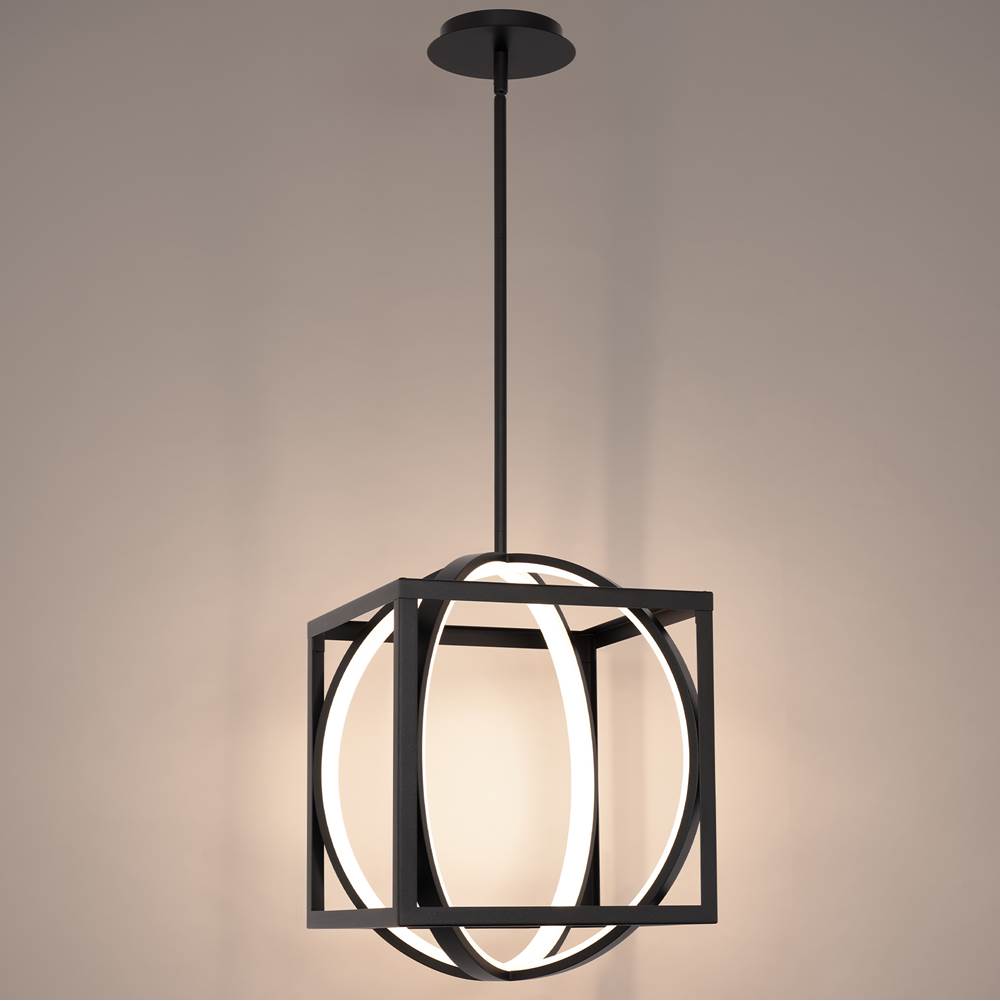 WAC Lighting Geometrix 17'' Led Pendant Light 3000k In Black