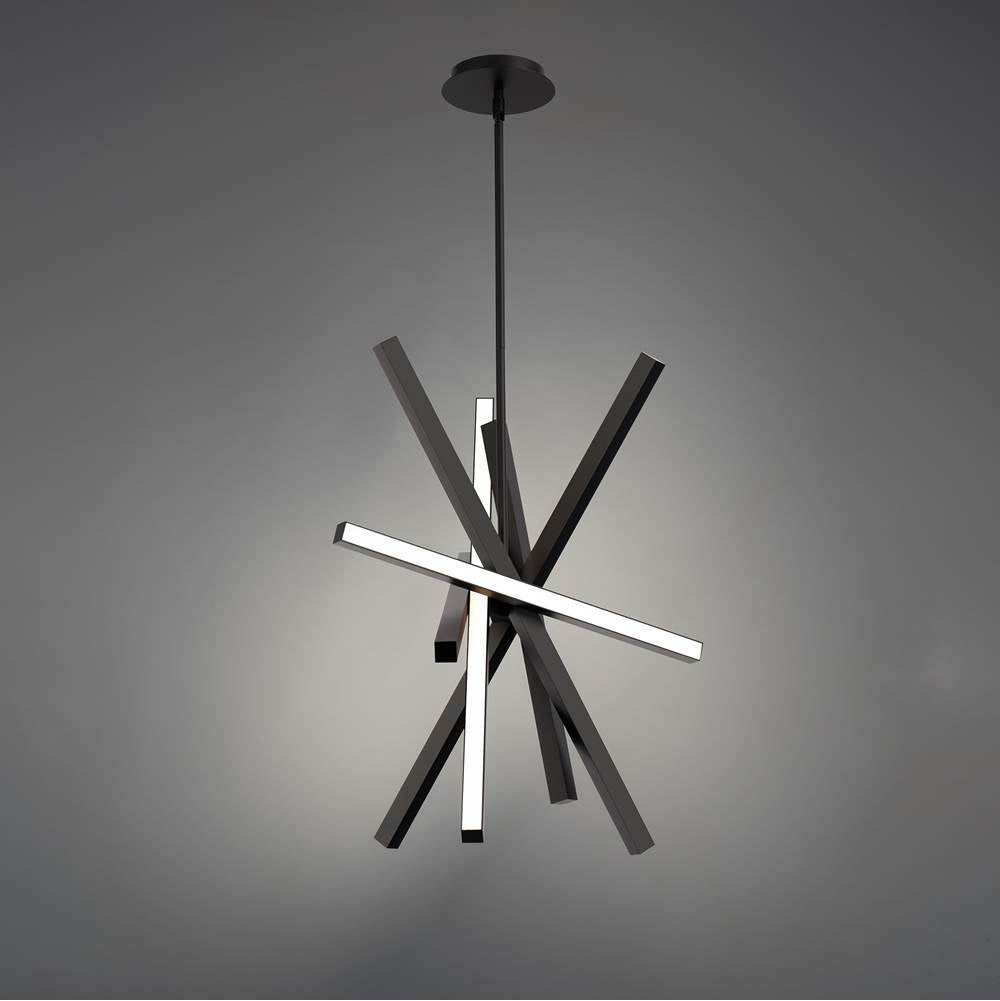 WAC Lighting Parallax 28'' Led Pendant Light 3000k In Black