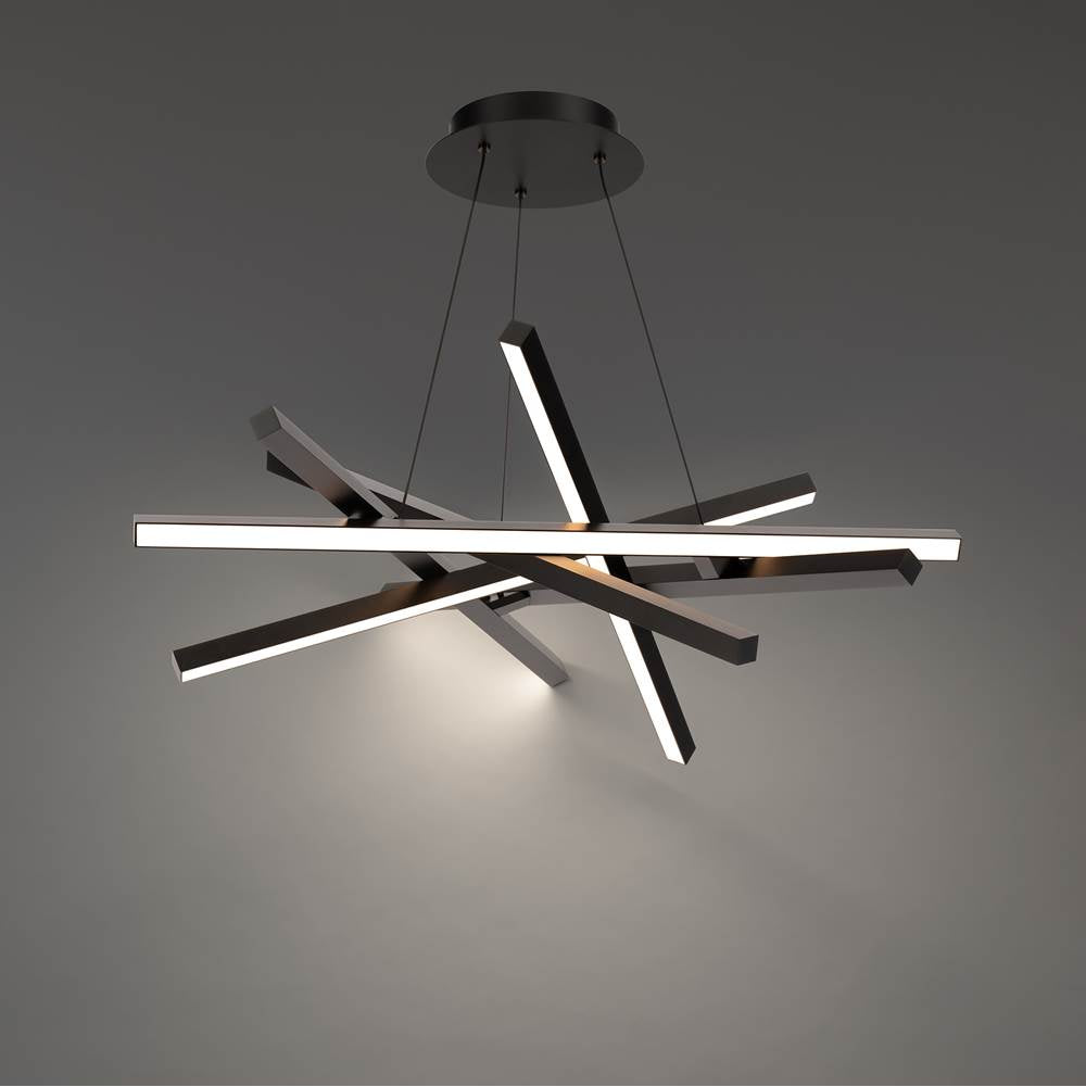 WAC Lighting Parallax 34'' Led Pendant Light 3000k In Black