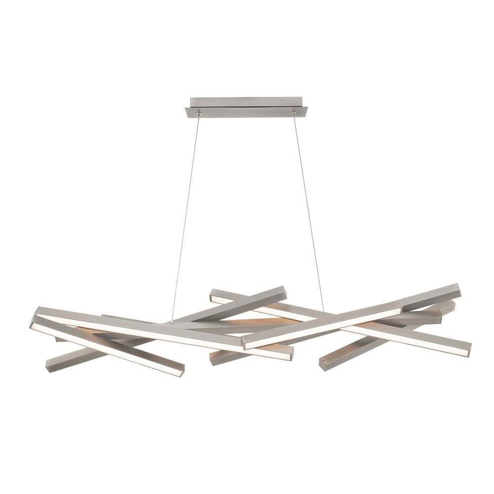 WAC Lighting PD-73142-BN Brushed Nickel Parallax Linear Pendant Image 1