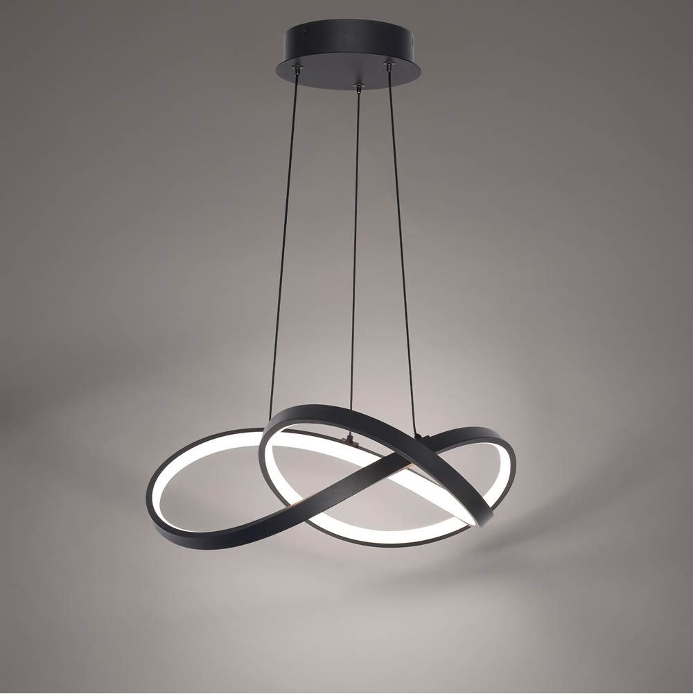WAC Lighting Vornado 20'' Led Chandelier Light 3000k In Black