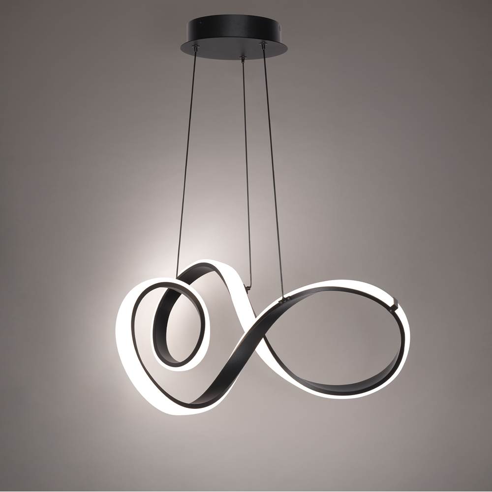 WAC Lighting Vornado 23'' Led Chandelier Light 3000k In Black