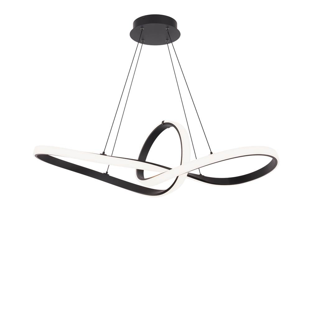 WAC Lighting Vornado 35'' Led Chandelier Light 3000k In Black