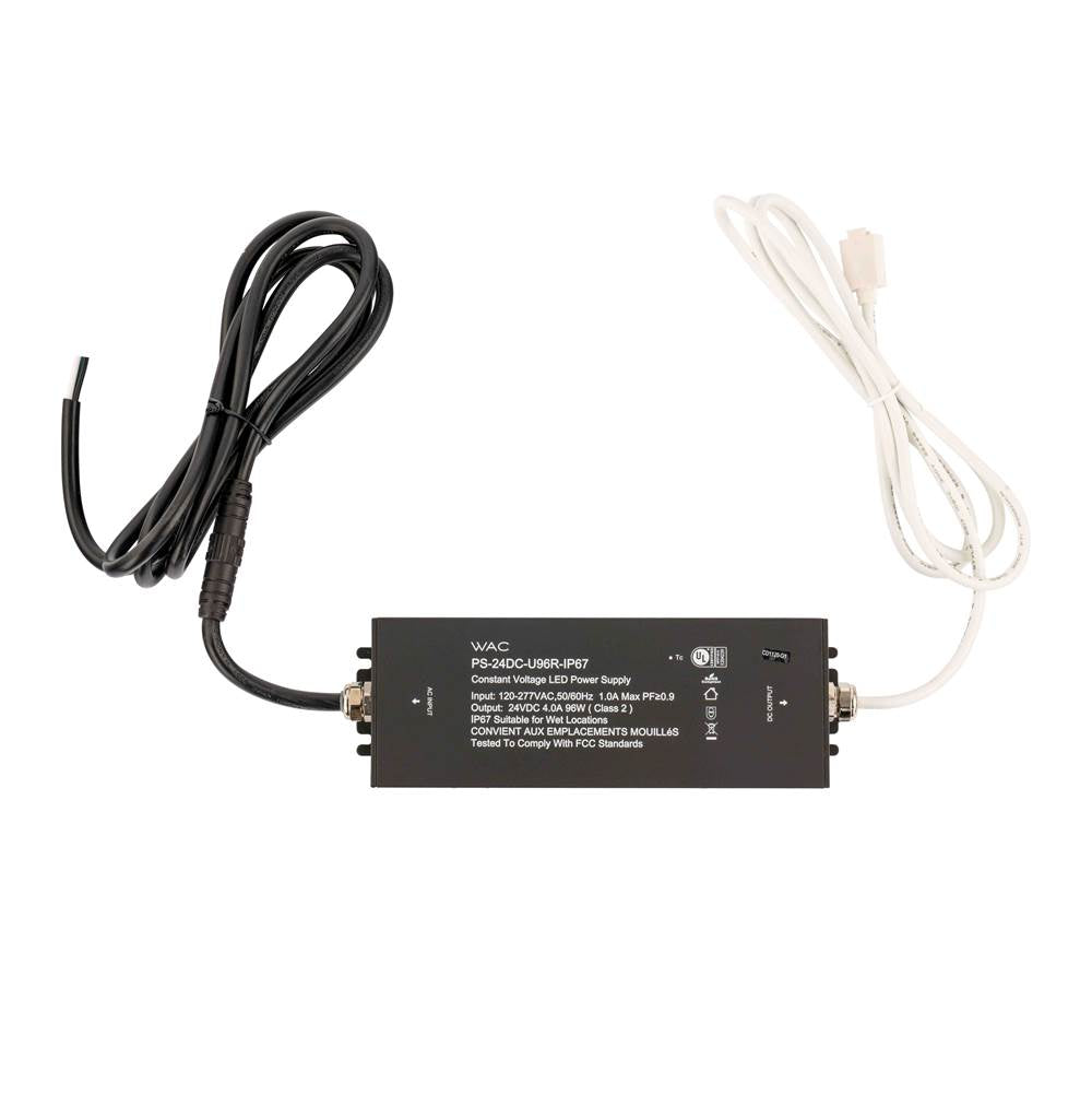 WAC Lighting Invisiled Outdoor Invisiled Outdoor Ip67 Remote Power Supply 96w, 120-277vac/24vdc