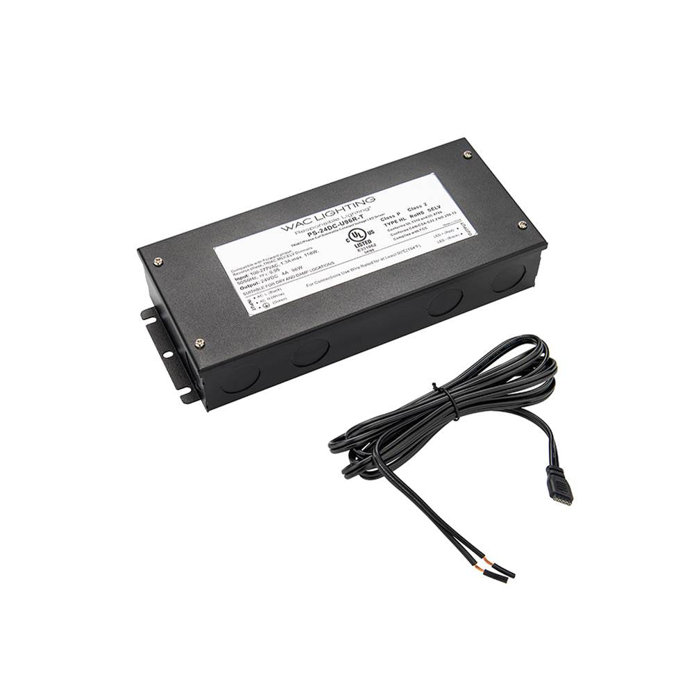 WAC Lighting Invisiled 60w/96w, 120-277vac/24vdc Remote Power Supply - Invisiled Lite/pro/pro2/pro3