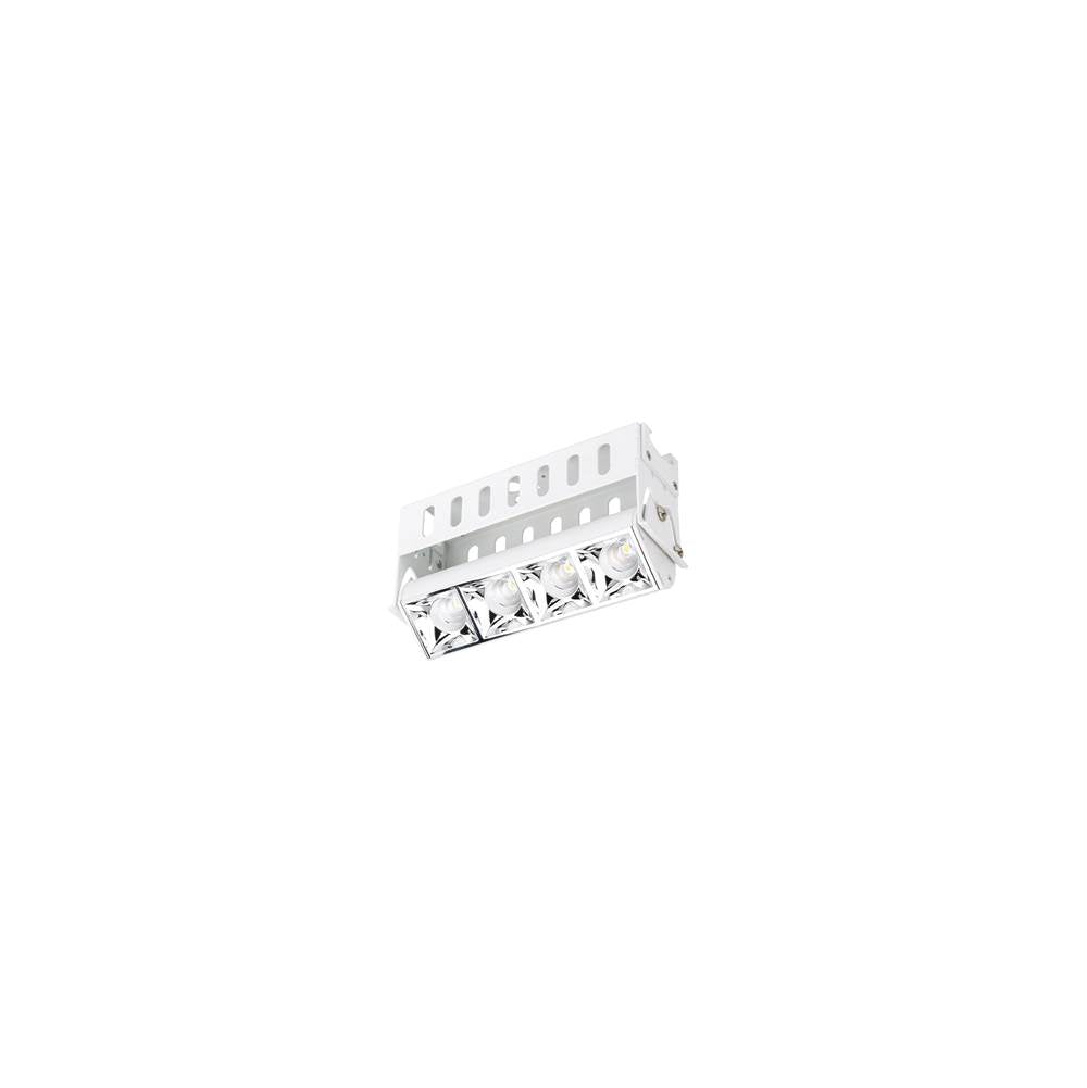 WAC Lighting Multi Stealth Multi Stealth Adjustable Trimless 4 Cell Narrow Flood Beam 2700k 90cri In Black