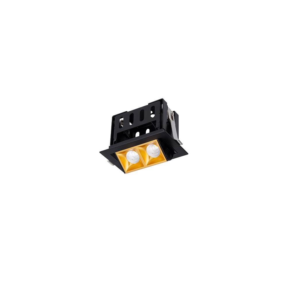 WAC Lighting Multi Stealth Multi Stealth Adjustable Trim 2 Cell Spot Beam 2700k 90cri In Black/black