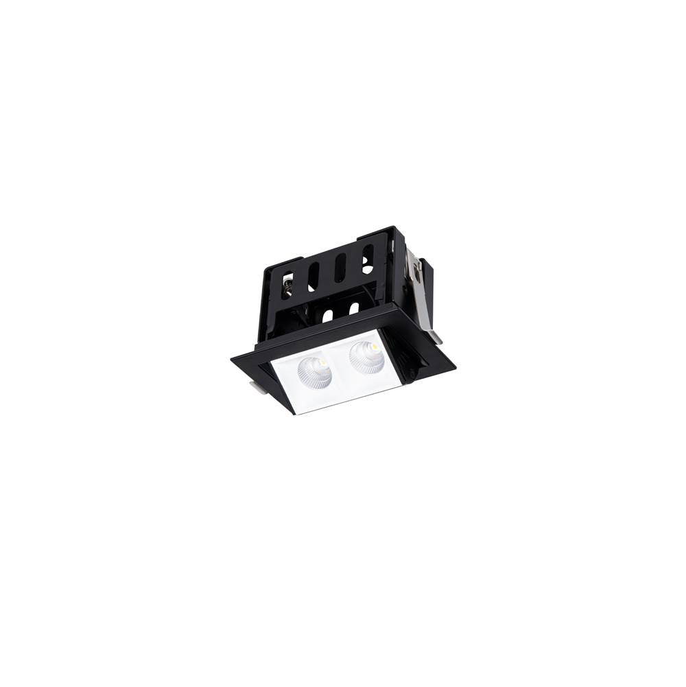 WAC Lighting Multi Stealth Multi Stealth Adjustable Trim 2 Cell Narrow Flood Beam 3000k 90cri In Black/black