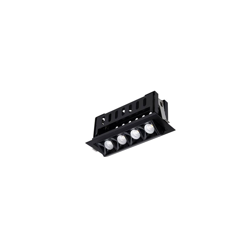 WAC Lighting Multi Stealth Multi Stealth Adjustable Trim 4 Cell Narrow Flood Beam 3500k 90cri In Black/black