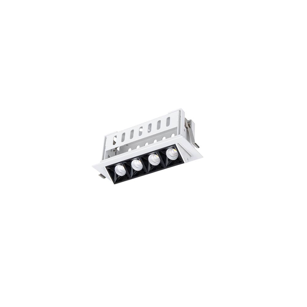 WAC Lighting Multi Stealth Multi Stealth Adjustable Trim 4 Cell Spot Beam 3000k 90cri In Black/black