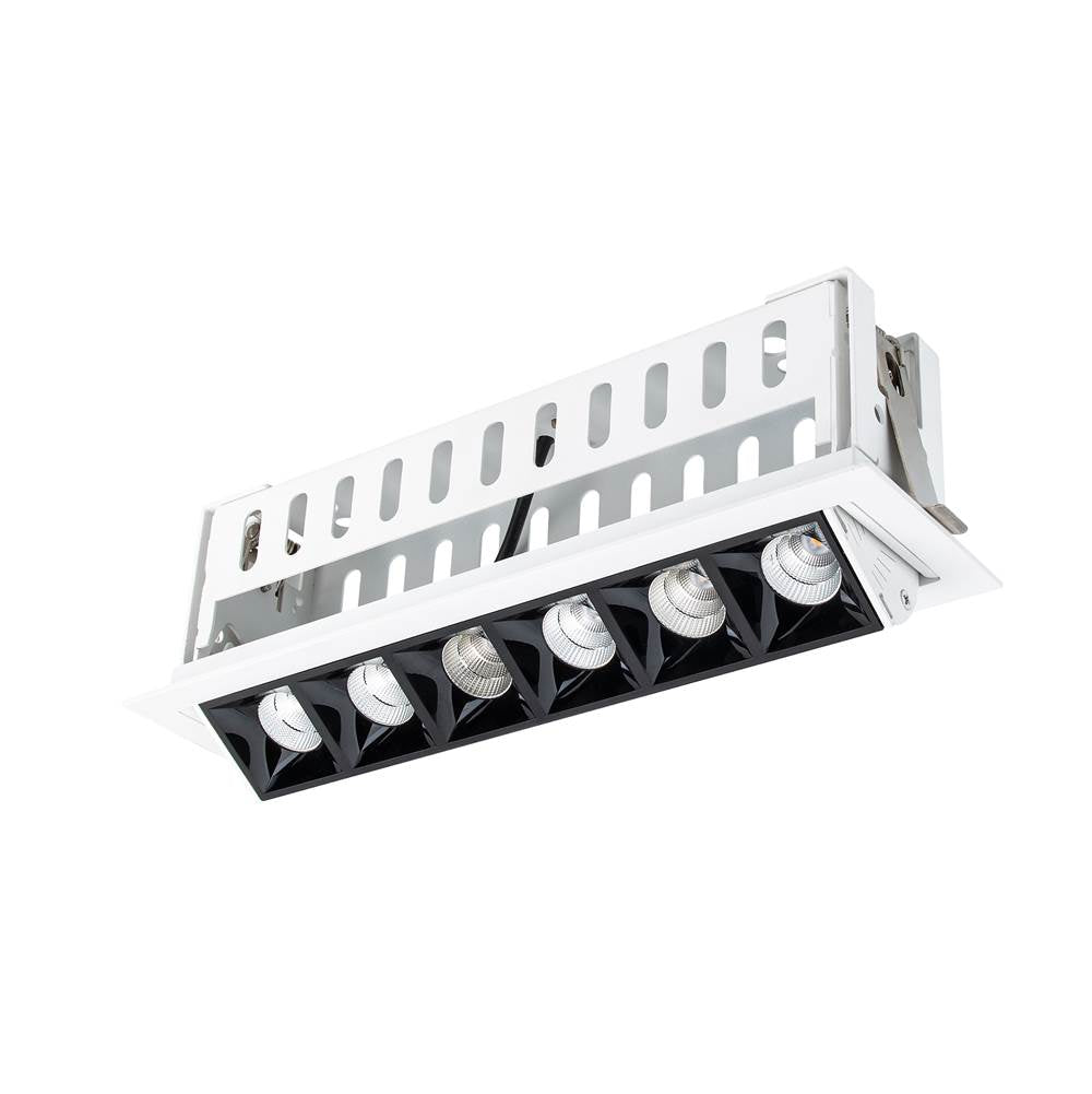 WAC Lighting Multi Stealth Multi Stealth Adjustable Trim 6 Cell Narrow Flood Beam 3000k 90cri In Black/black