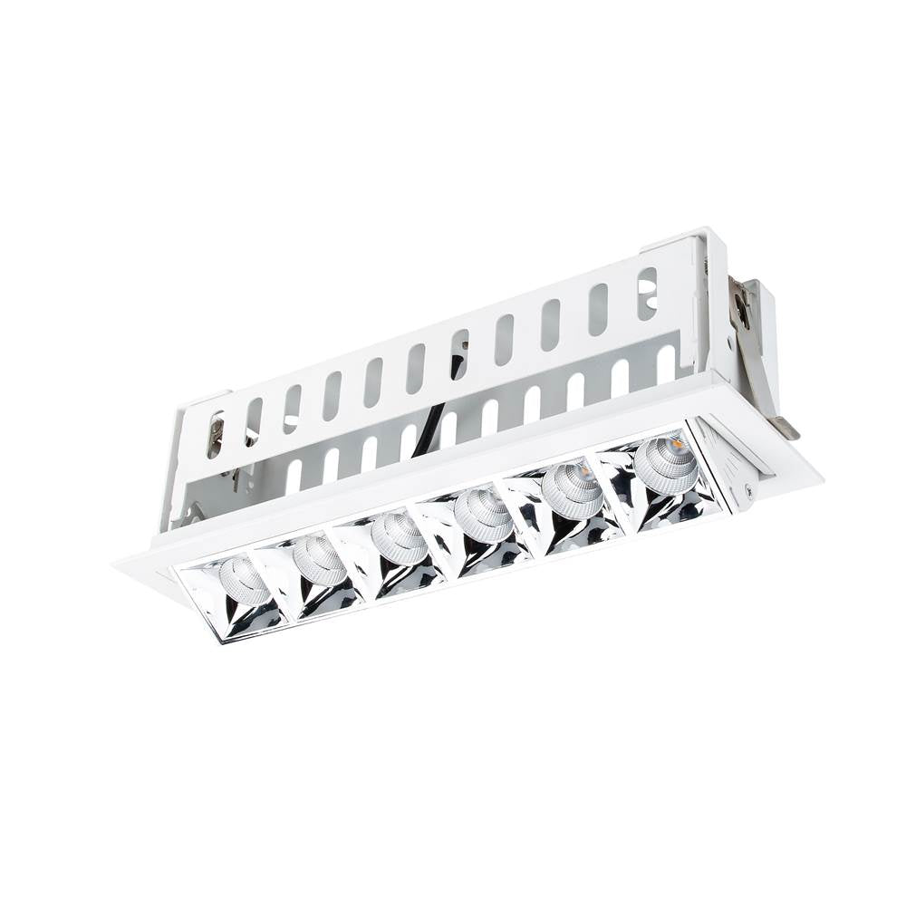 WAC Lighting Multi Stealth Multi Stealth Adjustable Trim 6 Cell Spot Beam 3500k 90cri In Black/black
