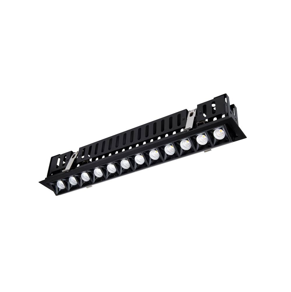 WAC Lighting Multi Stealth Multi Stealth Adjustable Trim 12 Cell Flood Beam 3500k 90cri In Black/black