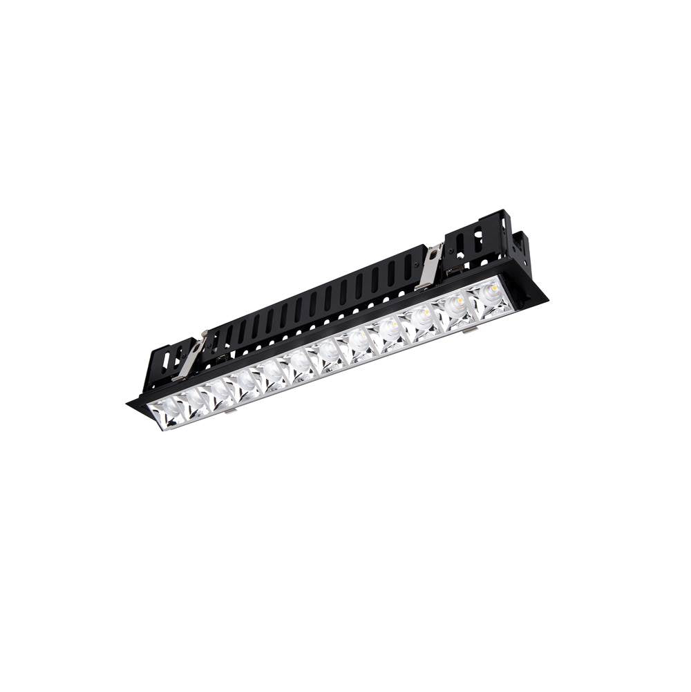 WAC Lighting Multi Stealth Multi Stealth Adjustable Trim 12 Cell Spot Beam 2700k 90cri In Black/black
