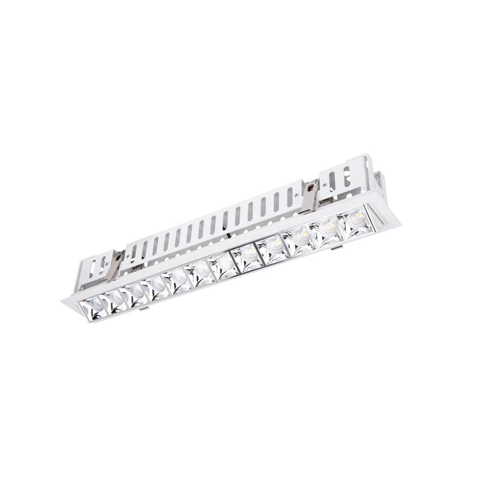 WAC Lighting Multi Stealth Multi Stealth Adjustable Trim 12 Cell Spot Beam 2700k 90cri In Black/black