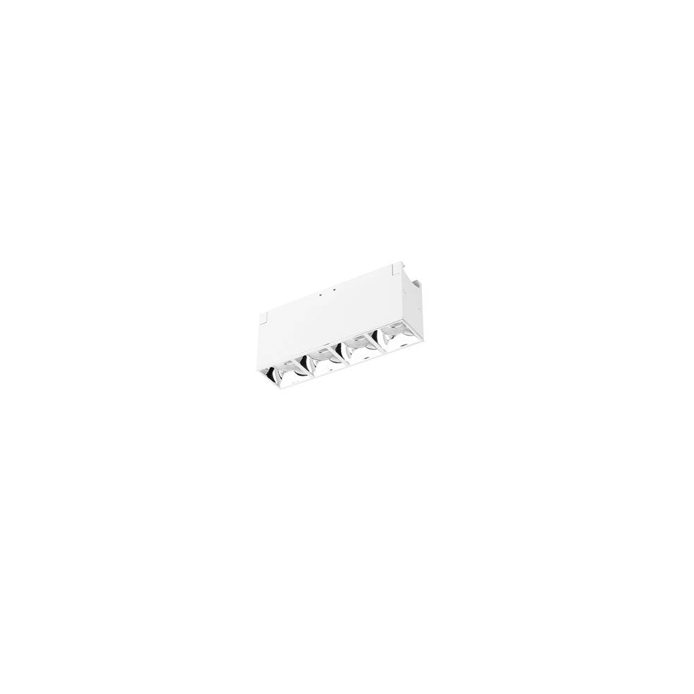 WAC Lighting Multi Stealth Multi Stealth Downlight Trimless 4 Cell Narrow Flood Beam 3000k 90cri In Black