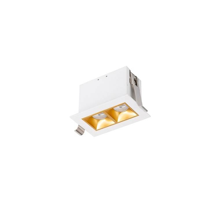 WAC Lighting Multi Stealth Multi Stealth Downlight Trim 2 Cell Narrow Flood Beam 3000k 90cri In Black/black