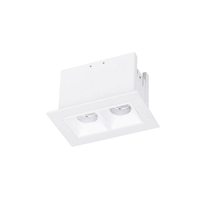 WAC Lighting Multi Stealth Multi Stealth Downlight Trim 2 Cell Narrow Flood Beam 3000k 90cri In Black/black